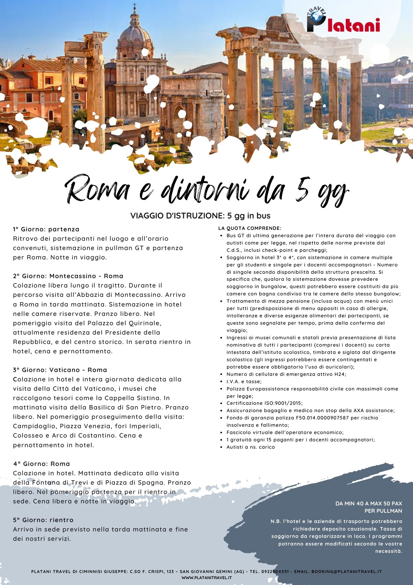 roma e dintorni da 5 gg